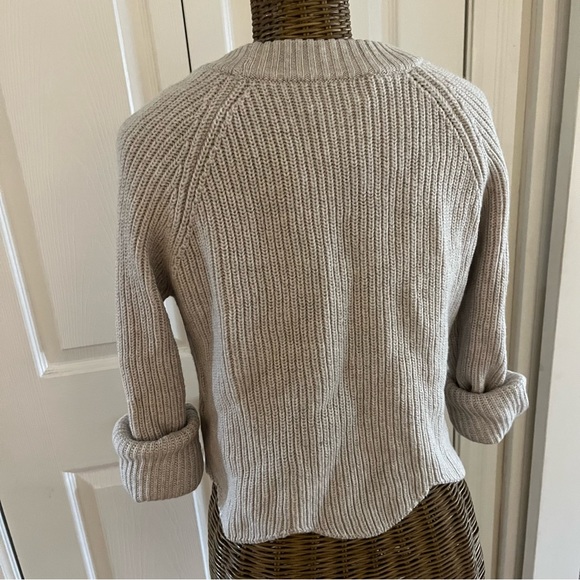 Wilfred Sardou Sweater , Scalloped Crew neck sweater , Sz XS - Picture 5 of 10